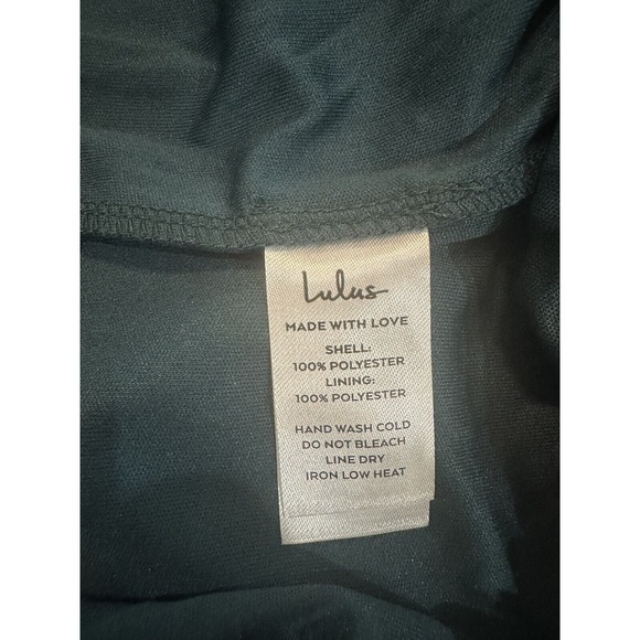 NWT Lulu’s Plisse Be Mine Teal Green Plisse Wide Leg Jumpsuit Size XS Lined Zip - Picture 10 of 16